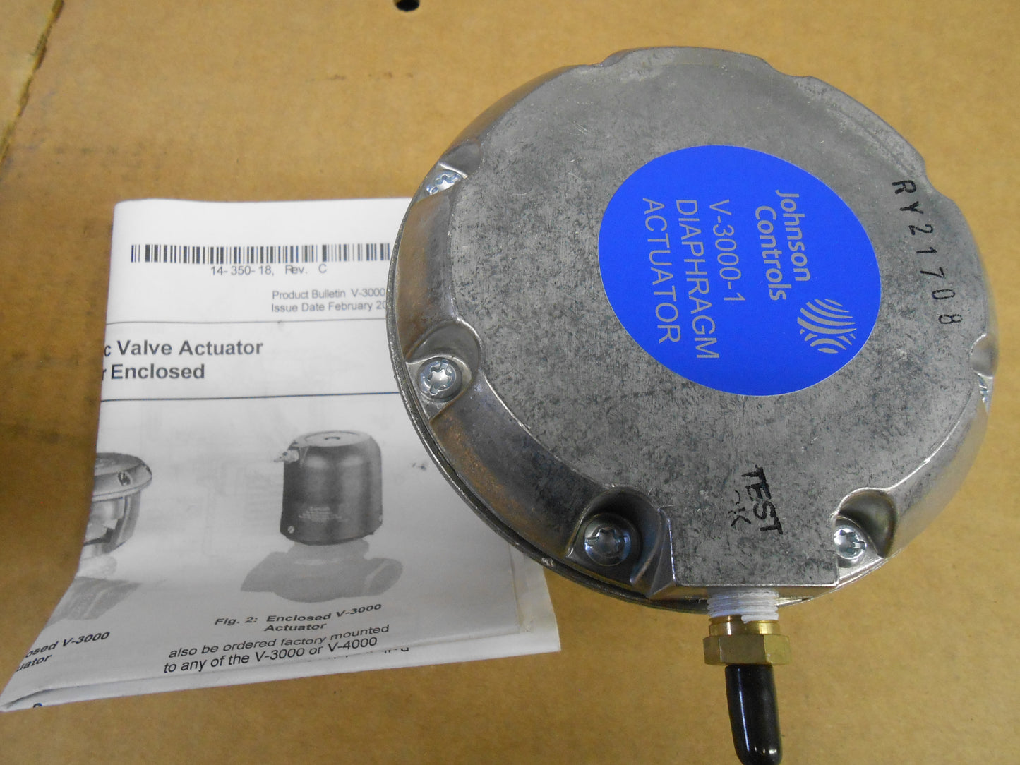 Pneumatic Valve Actuator Exposed