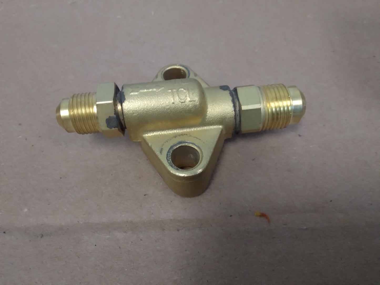 3/8" Sae X 1/2" Sae Straight Thru TXV Flange