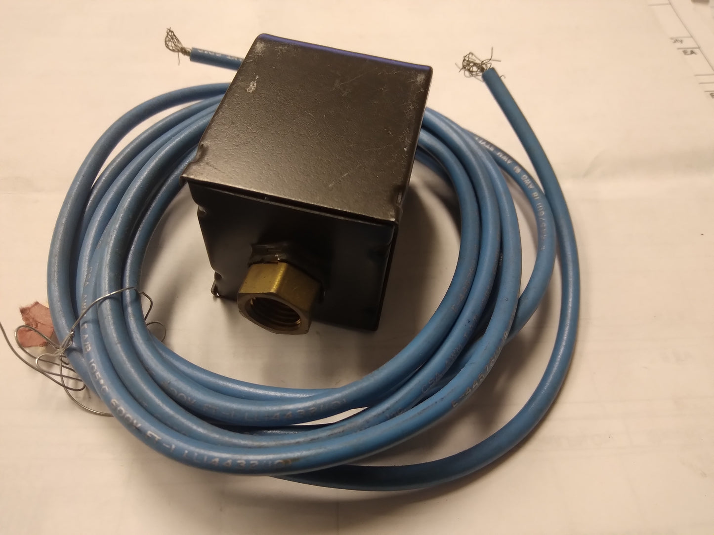 Pressure Switch Open at -.82" to -.90" WC