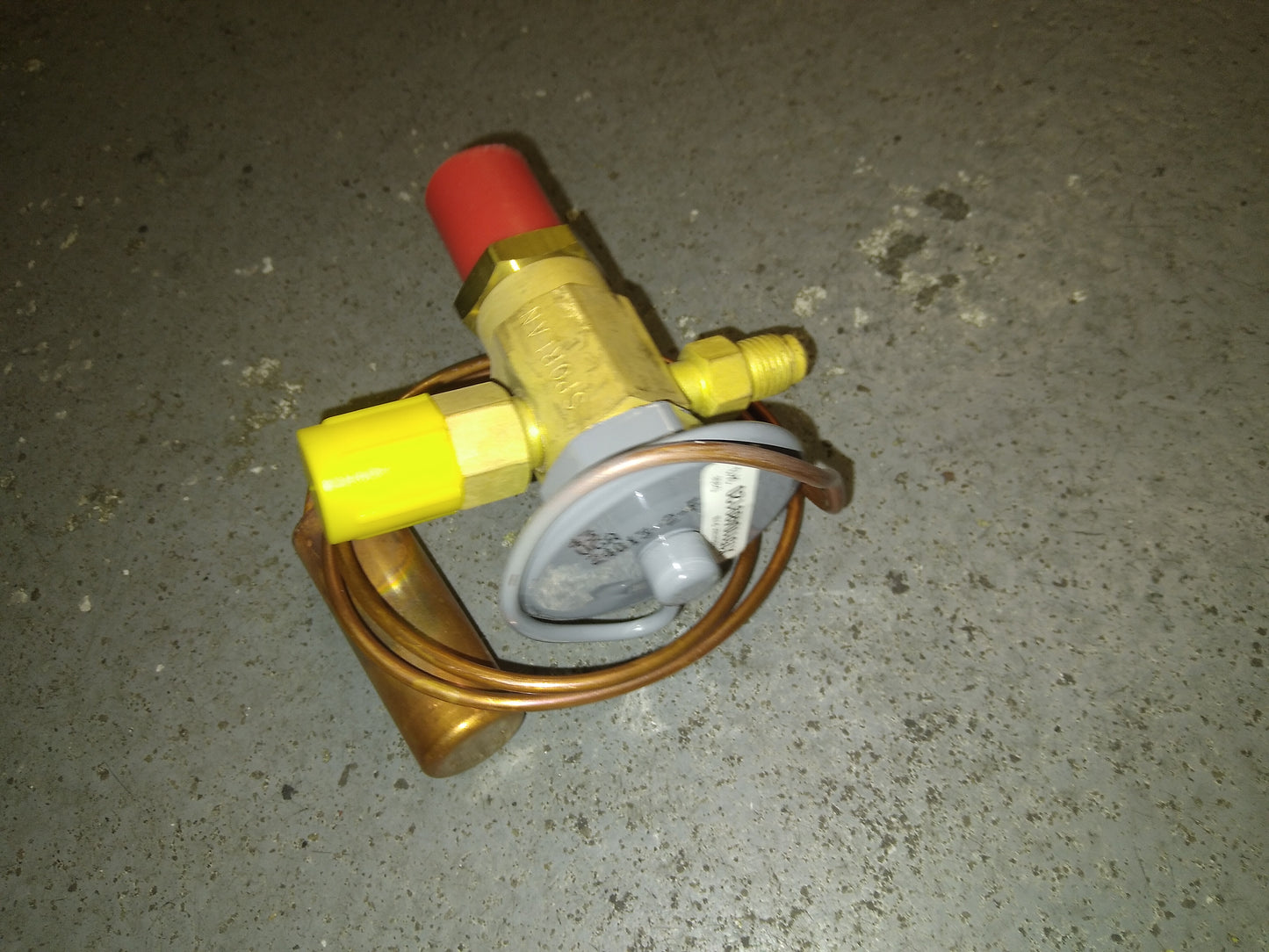 Válvula de expansión térmica externa ajustable de 2 toneladas/Ecualizador de puerto de purga externo de 1/4 ODF R-22"