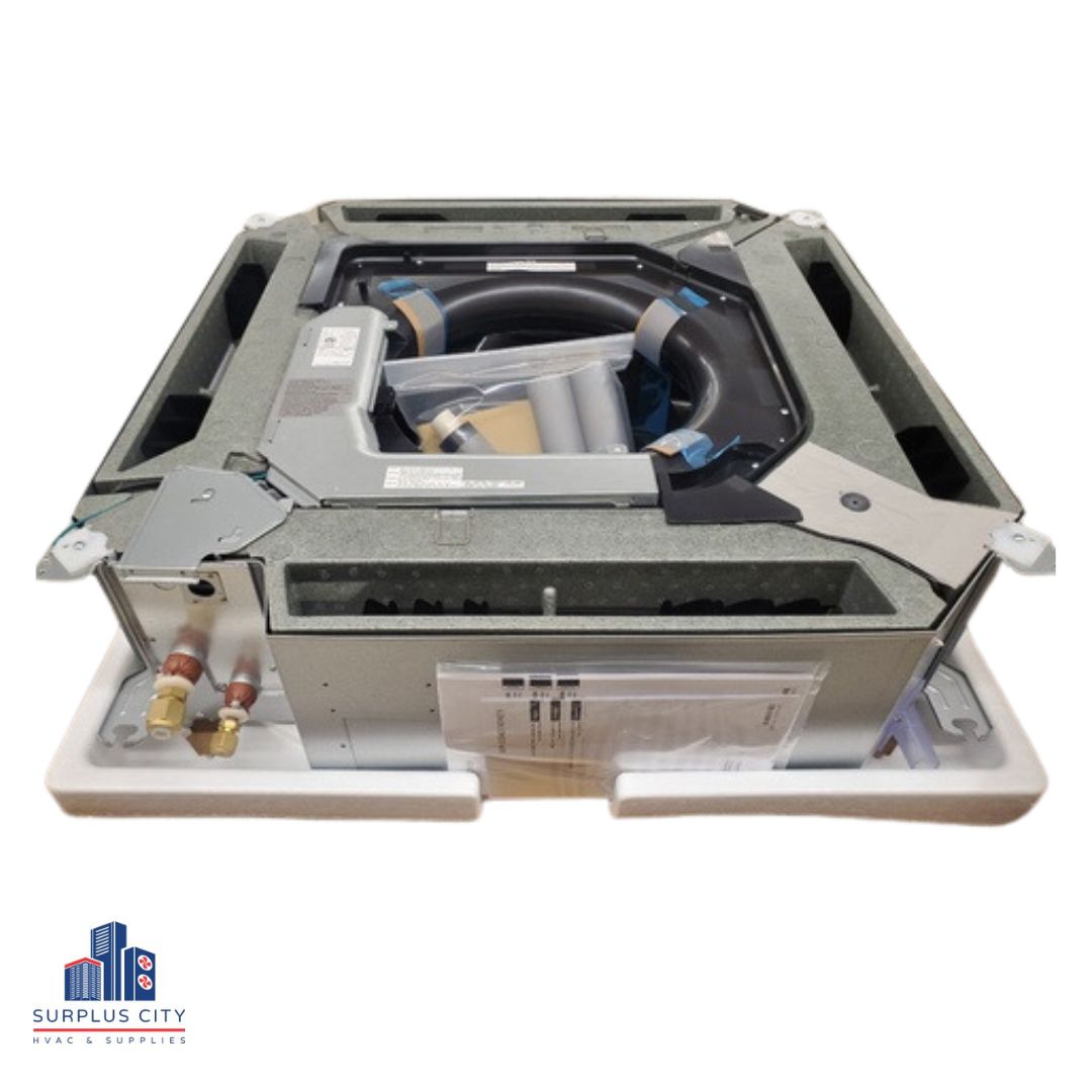 18,000 BTU Large Cassette Single-Zone Inverter ID Mini-Split Circular Flow Heat Pump