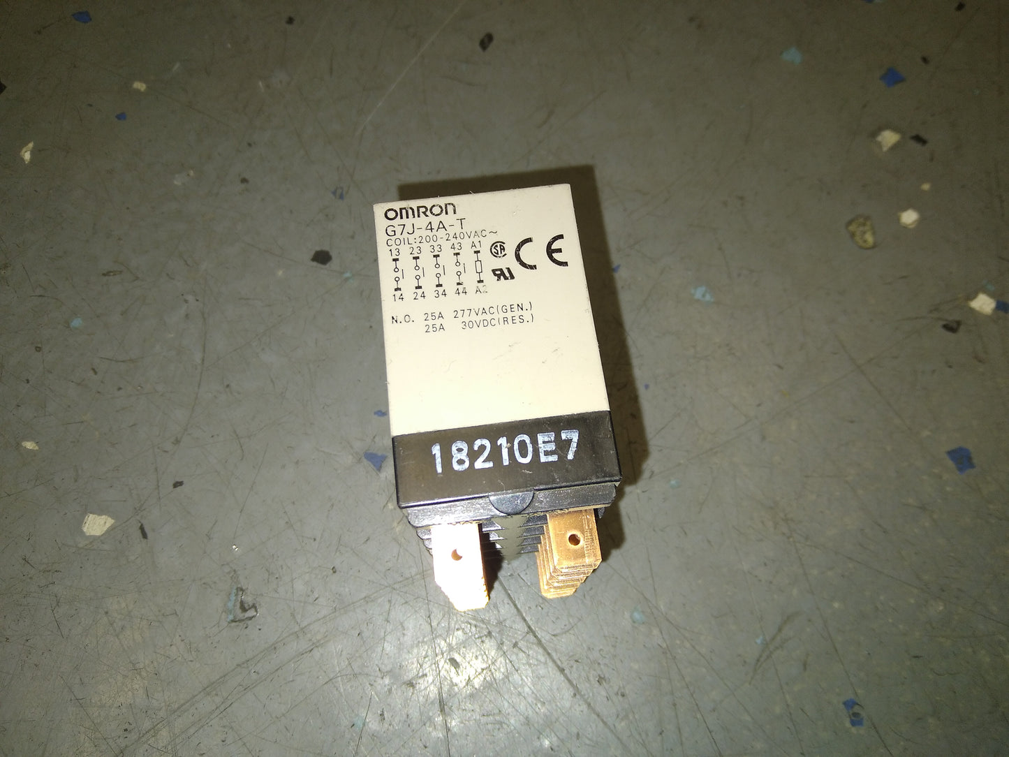Relay 4PST No Quick Connect 25A 277VAC