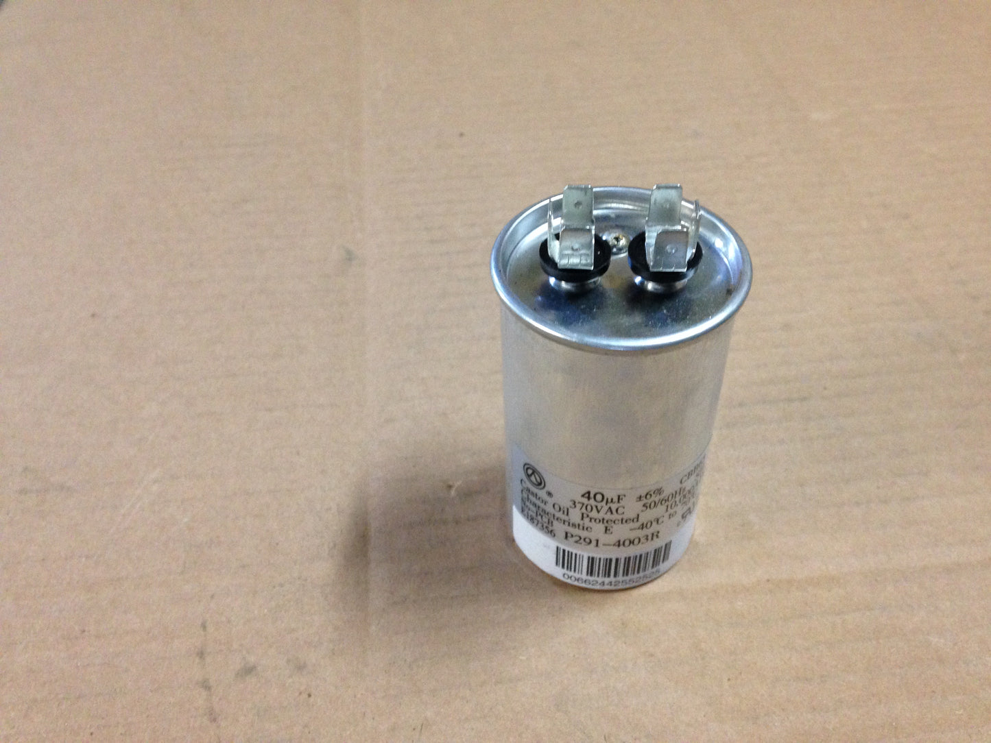 40 MFD x 370 VAC Round Run Capacitor