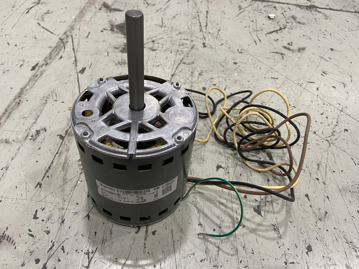 Motor de ventilador de 1 HP, 347/60/1 750 RPM, 1 velocidad