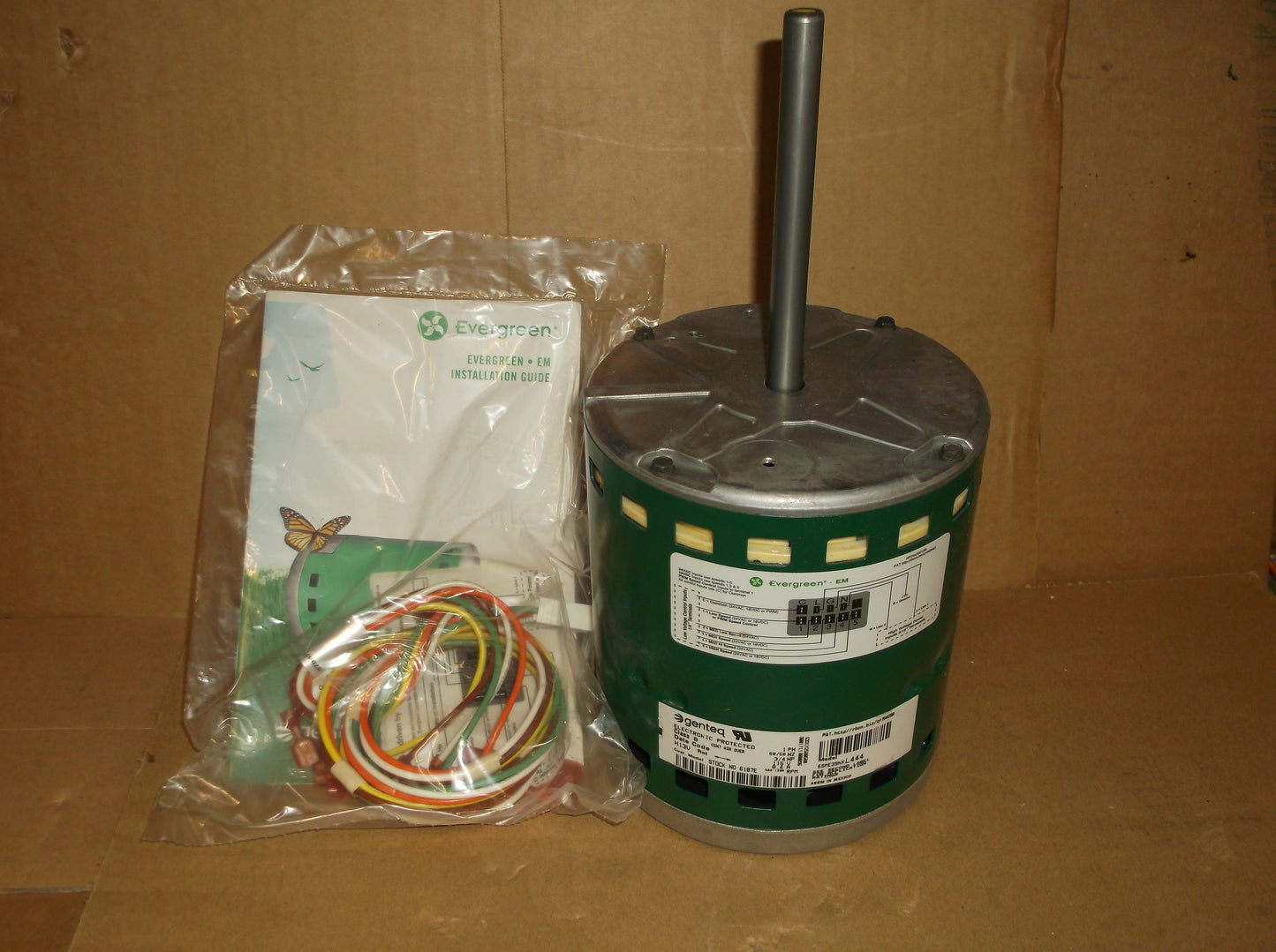 Motor de soplador de accionamiento directo ECM de 3/4 HP, 115/50-60/1 RPM: 1200/velocidad variable