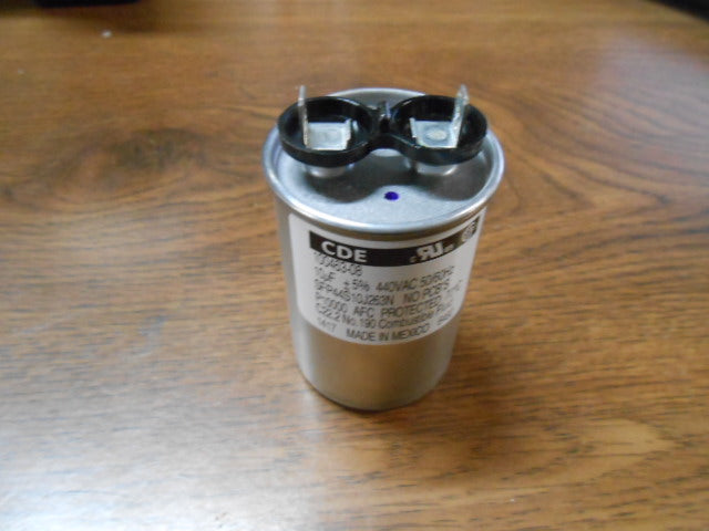 10 MFD X 440V Round Single Run Capacitor