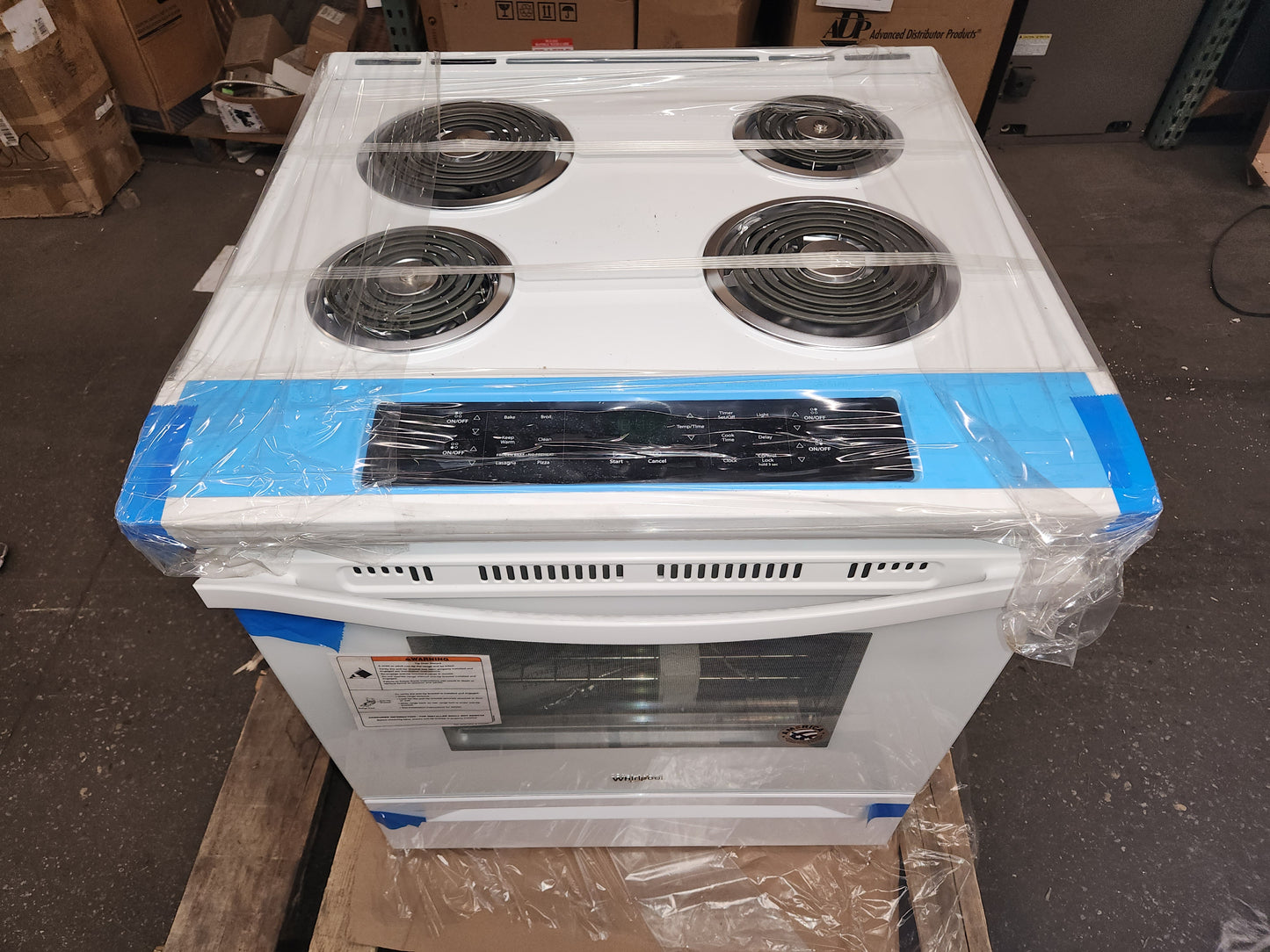 4.8 Cu.Ft. White Electric Range with Frozen Bake Technology