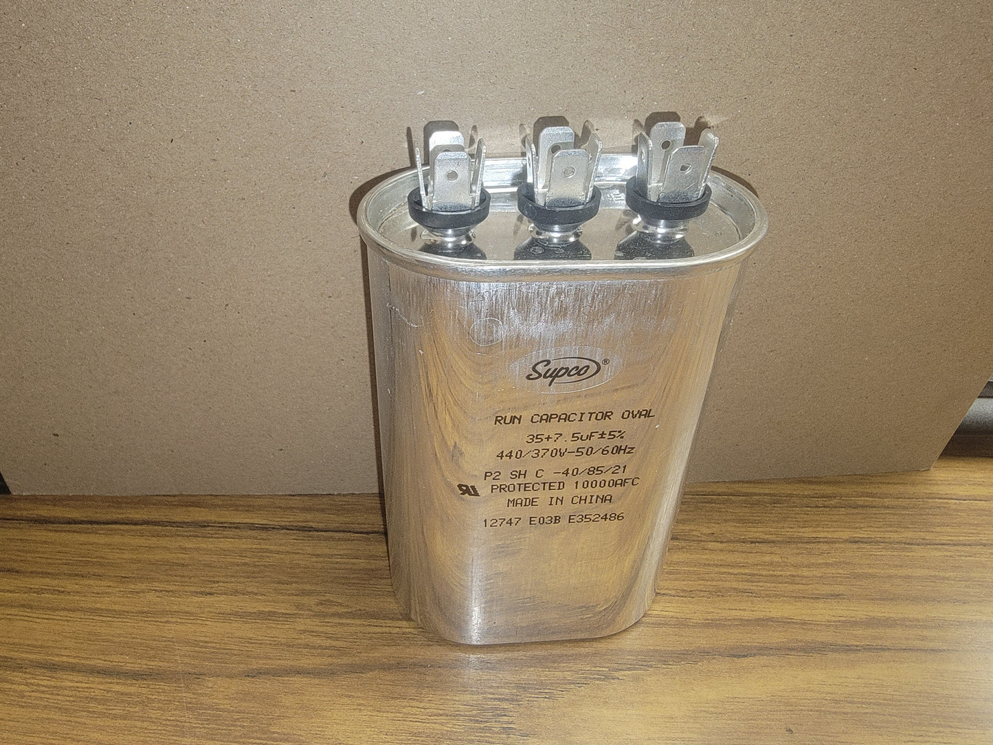 35+7.5 UF x 440/370V Oval Dual Run Capcitor