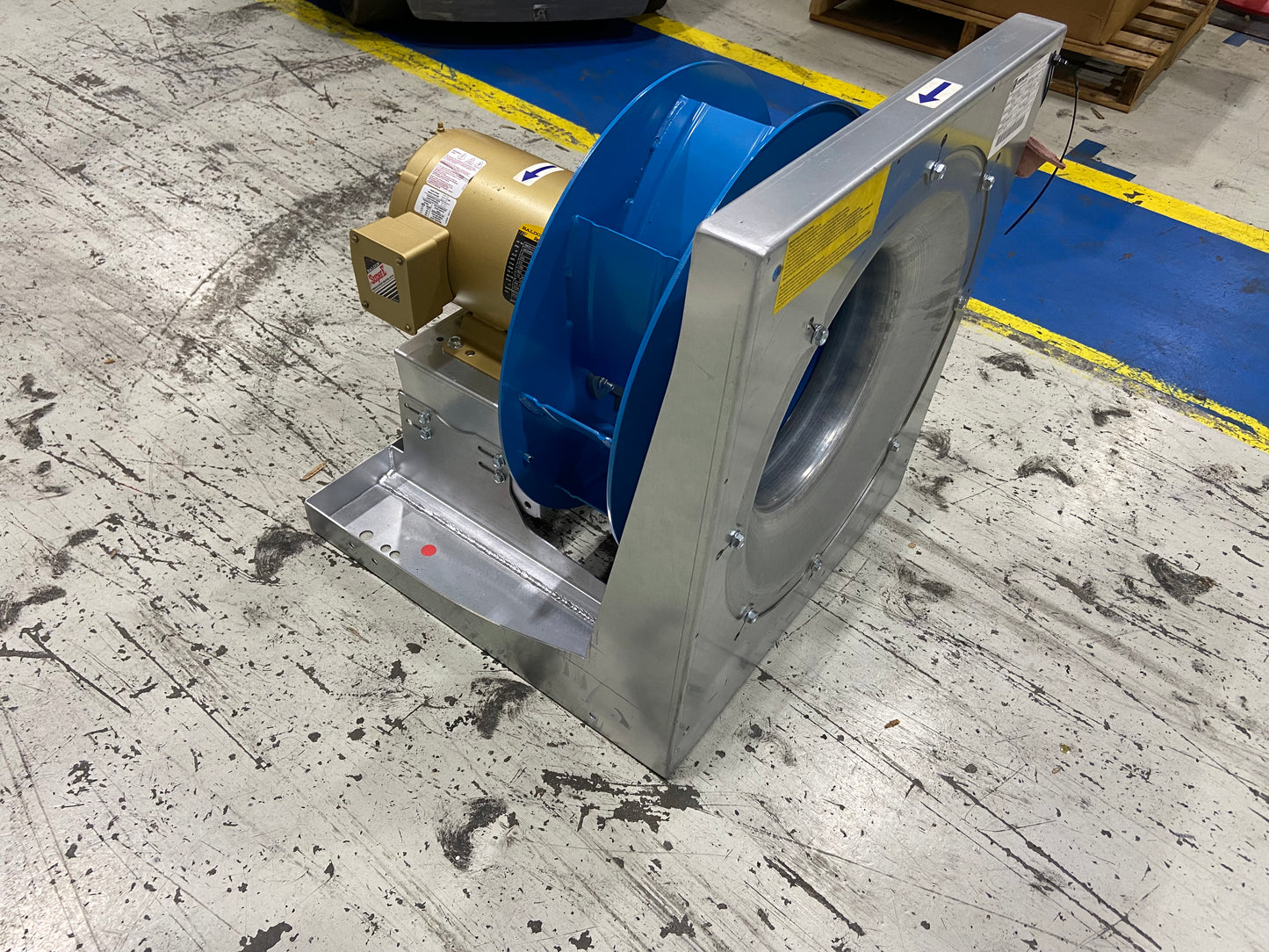 18" Single Inlet Direct Drive Plenum Fan w/3HP 575 Volt Motor RPM 1870