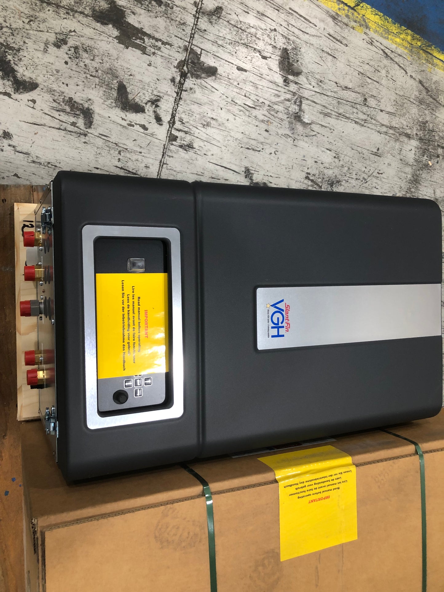 120,000 BTU Wall Mnt Stnl Steel Hi Eff Mod Cond Dir Vent Gas Hot Water Boiler, 95.2% 120/60/1