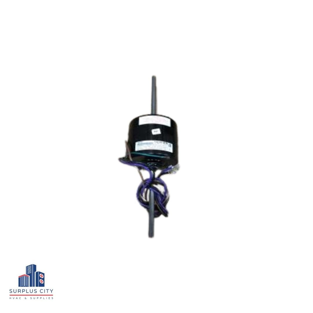 Motor de ventilador de condensador PSC de eje doble de 1/5 HP, 208-230/60/1, 1075 RPM, 1 velocidad