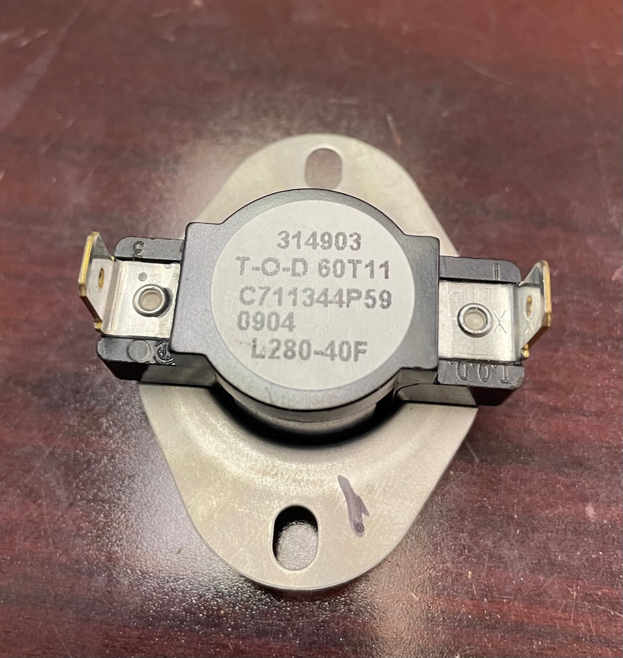 L280-40F Snap-In Disc Limit Control w/Flanged Mounting