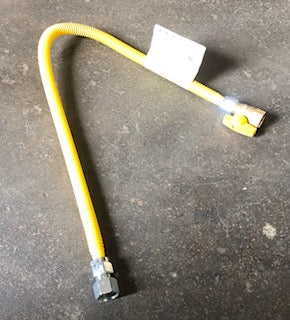 Conector de aparato a gas de acero inoxidable corrugado Procoat de 5/8 FPT x 36" de largo/con válvula de bola FPT de 3/4"