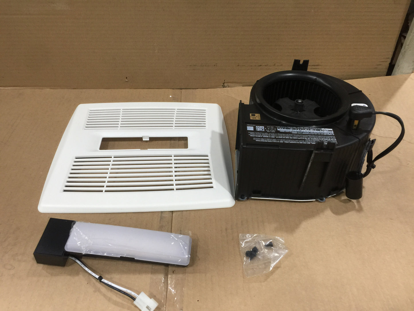 Bathroom Exhaust Fan/Light Finish Pack; 80 CFM