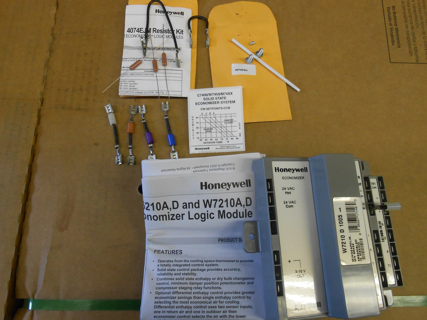 S.S Economizer Package W/U Series 72 (2-10V) Actuator