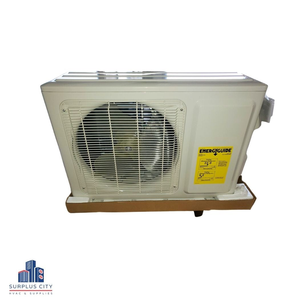 9,000 BTU Single Zone OD Inverter Mini-Split Heat Pump , 22 SEER 208-230/60/1 R-410A CFM 300