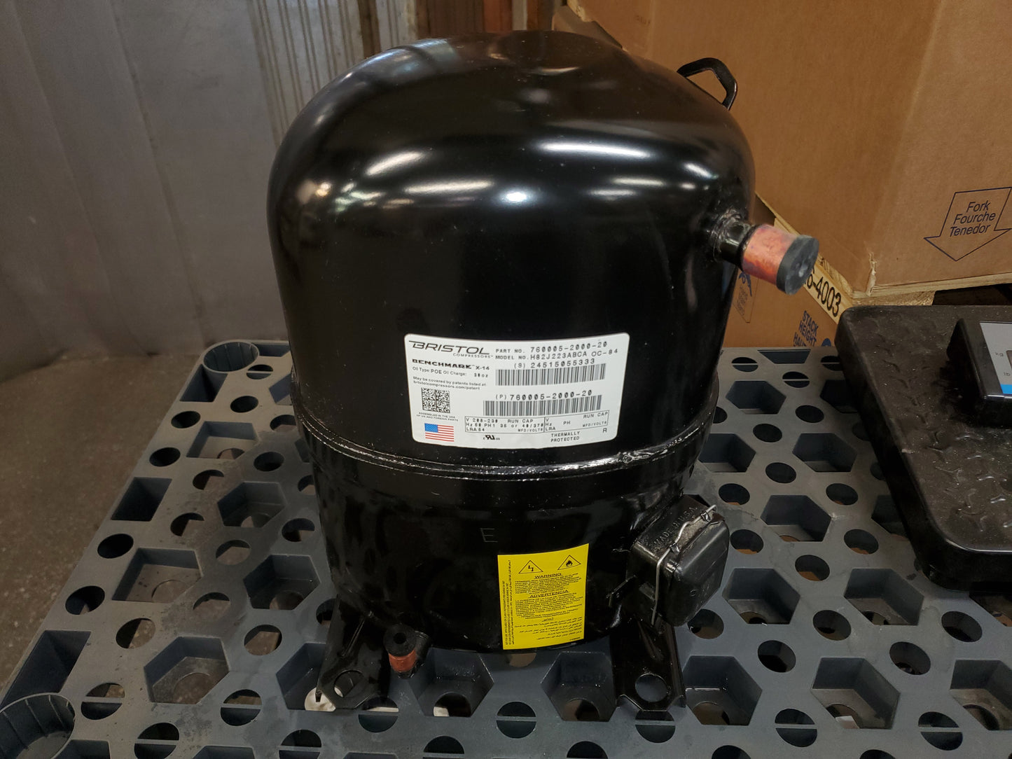 2 Ton AC/HP "Benchmark" Model High Temp Reciprocating Compressor 208-230/60/1 R410A