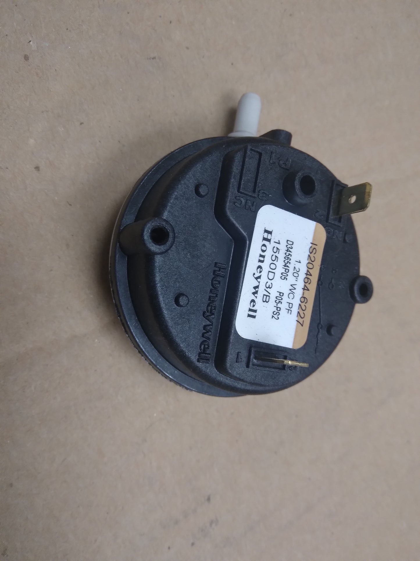 Pressure Switch, 1.20"WC PF
