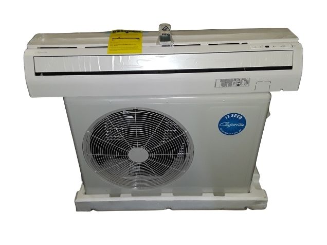 Conjunto de unidad minisplit de aire acondicionado de pared para interior y exterior de una zona de 1-1/2 tonelada, 13 SEER 208-230/60/1