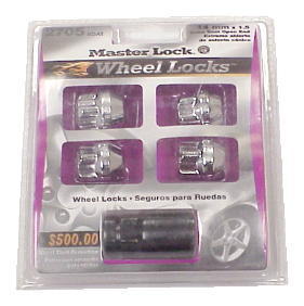 Wheel Locks 14mmx1.5 Cove Seat