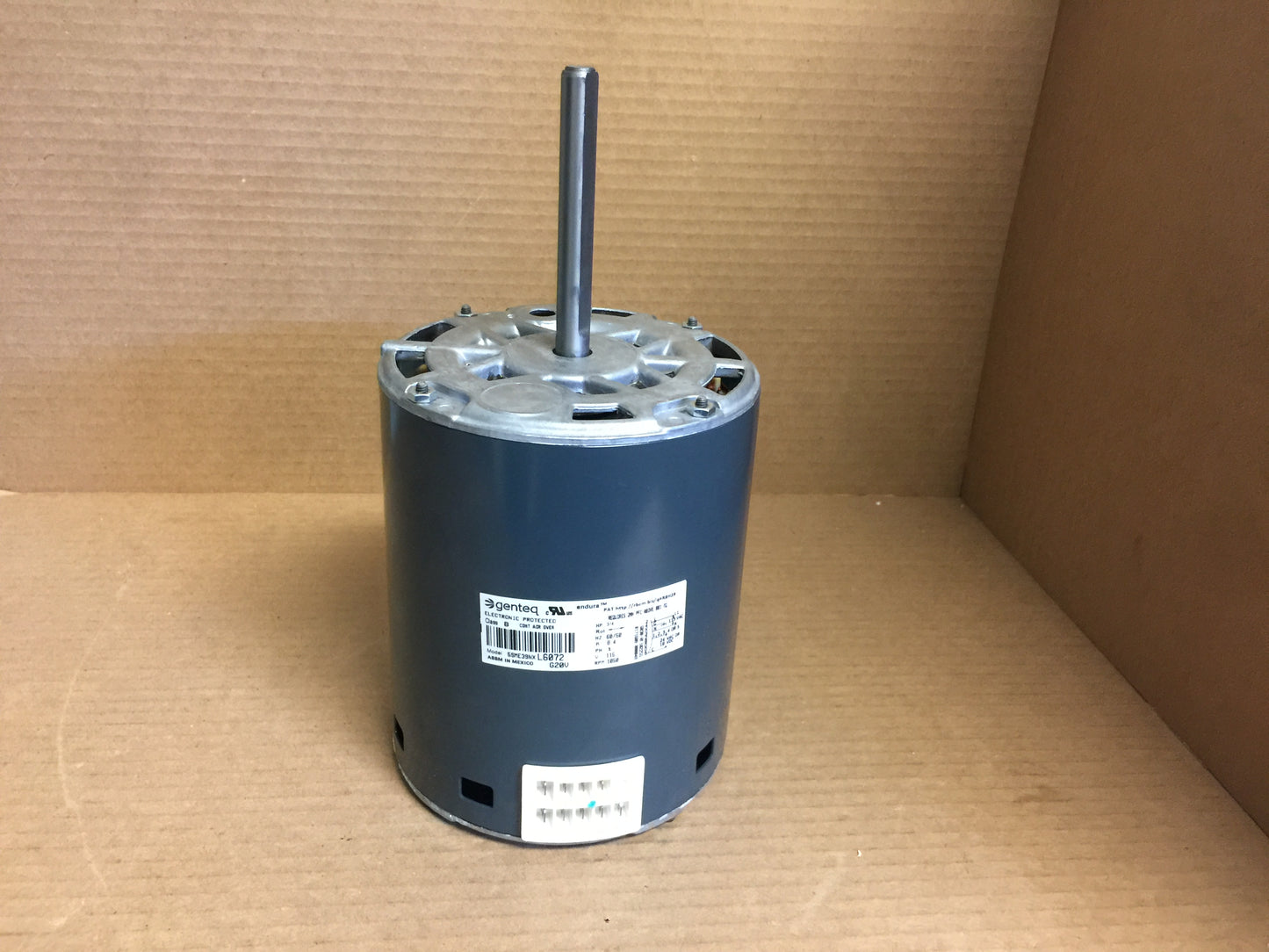 3/4HP ECM Motor; 115/50-60/1 Phase, 1050RPM, Variable Speed