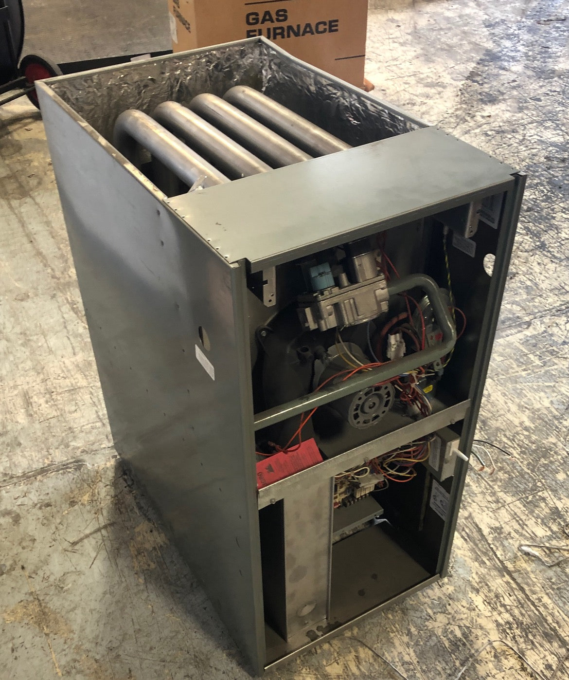100,000 Btu 2 Stage PSC Downflow Natural Gas Furnace, 115/60/1, 80%