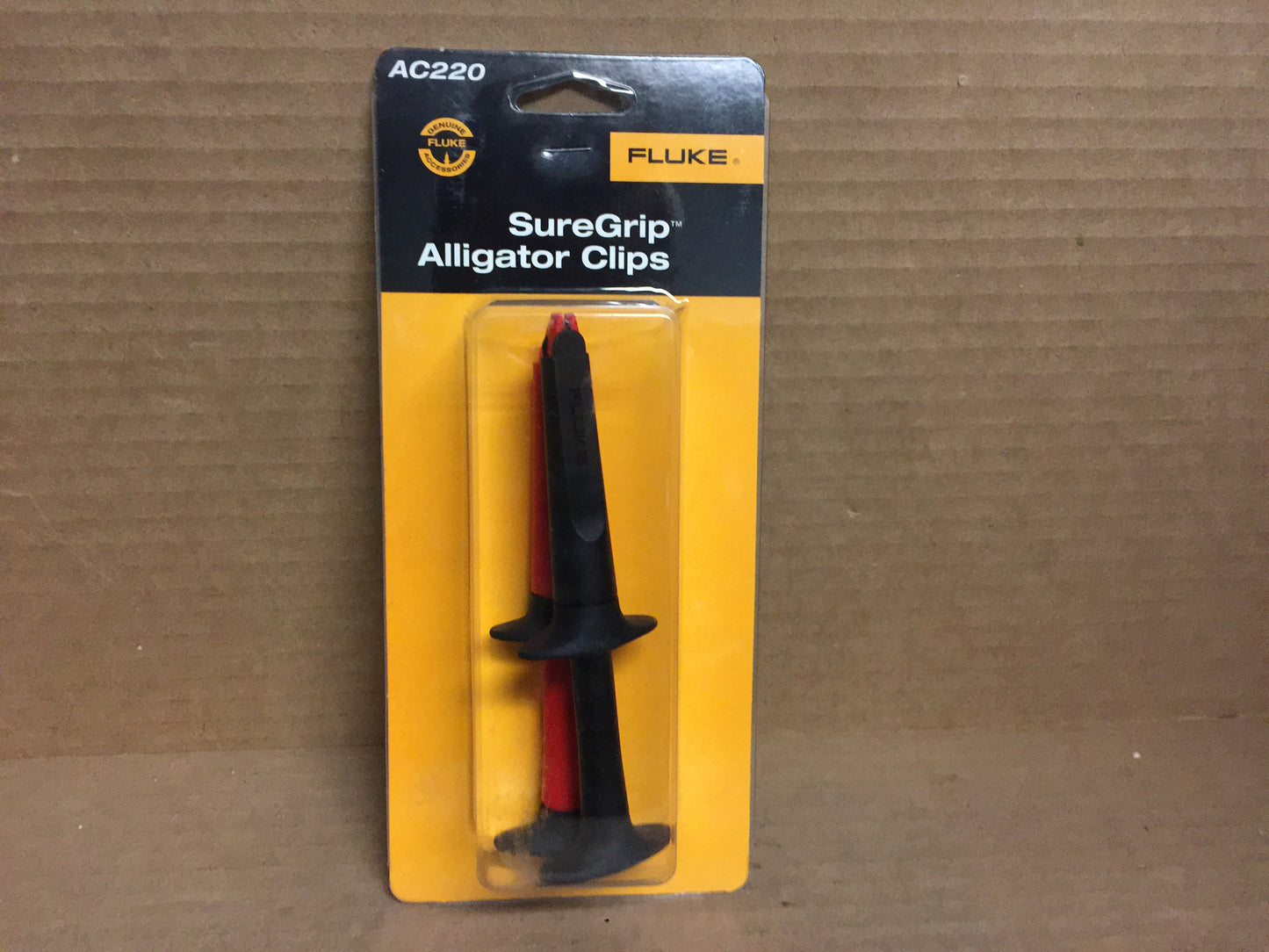 Pinzas de cocodrilo; un par (rojo/negro)