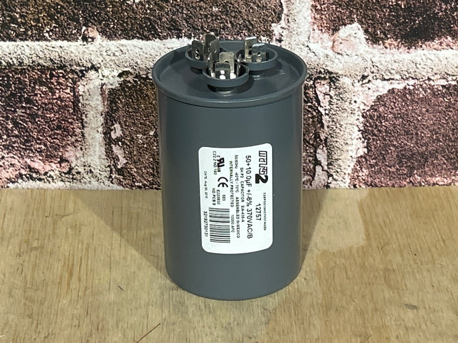 370 Vac, 50MFD 50/60 Hz, Round Capacitor