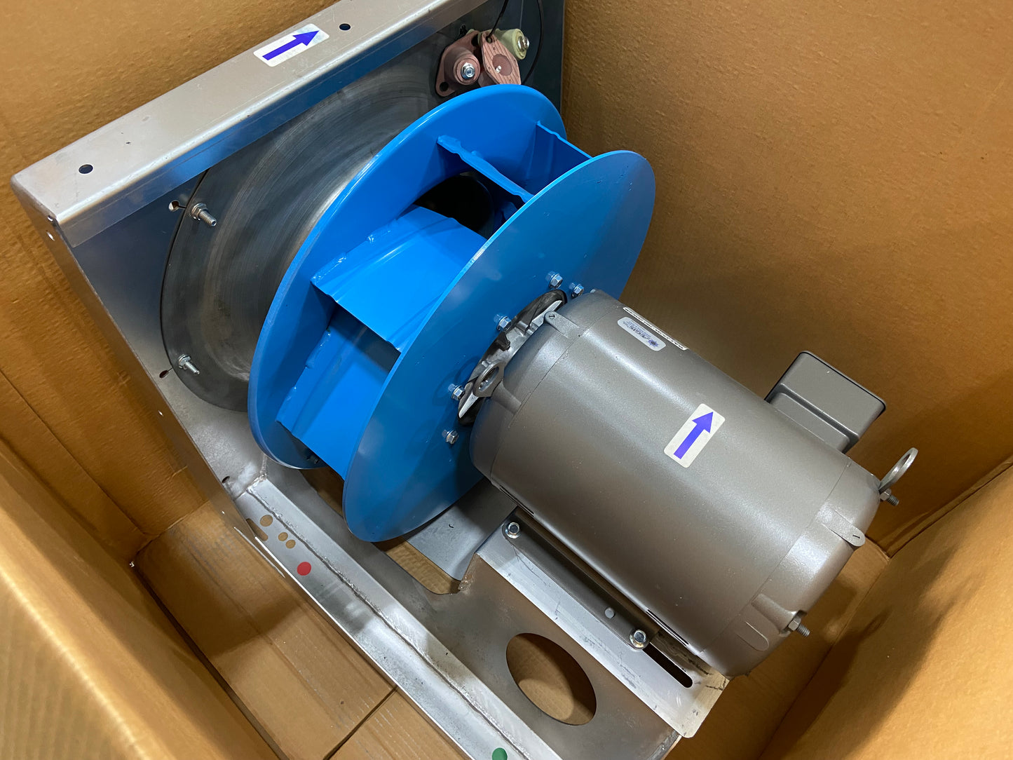 18 Single Inlet Direct Drive Plenum Fan w/10HP 208 Volt Motor RPM 2815