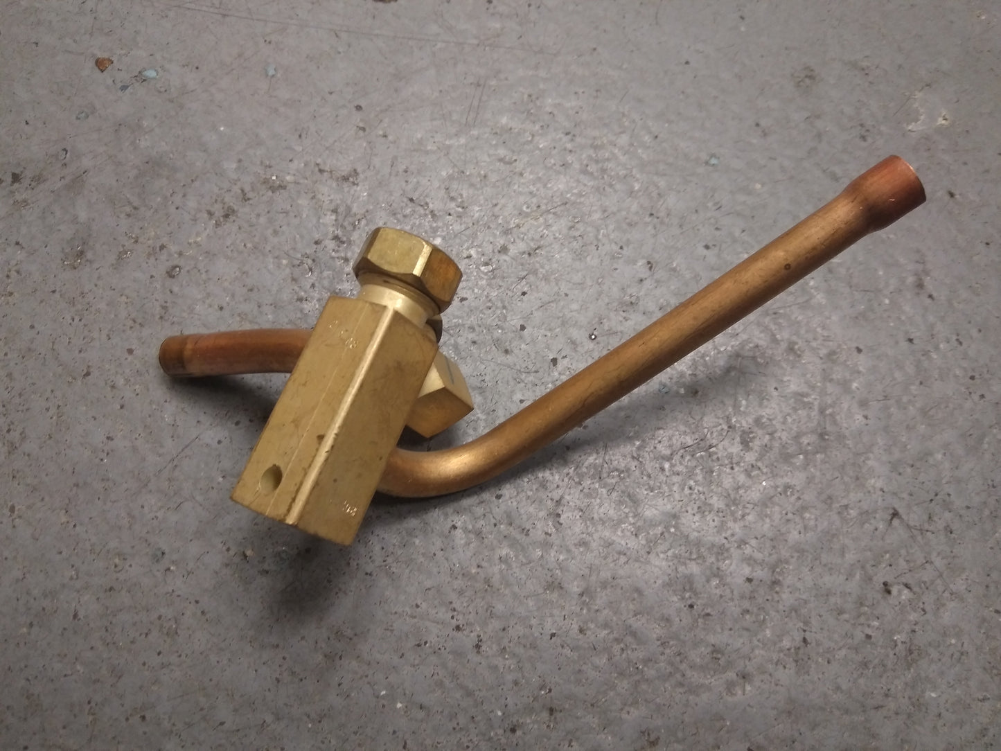 3/8" ODF X 1/4"ODF Liquid Line Service Valve with 1/4" Access Port