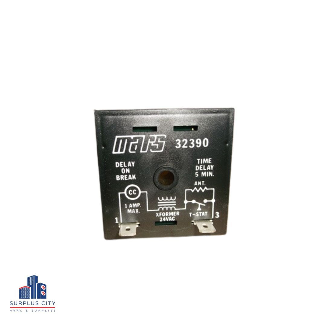 Anti-Short Cycle Timer 24VAC, 5 Min. Fixed Short Stop Delay-On Break