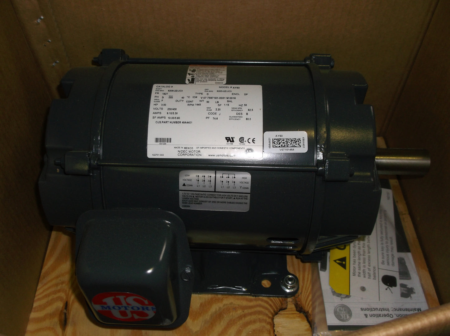 3 HP Electric Motor