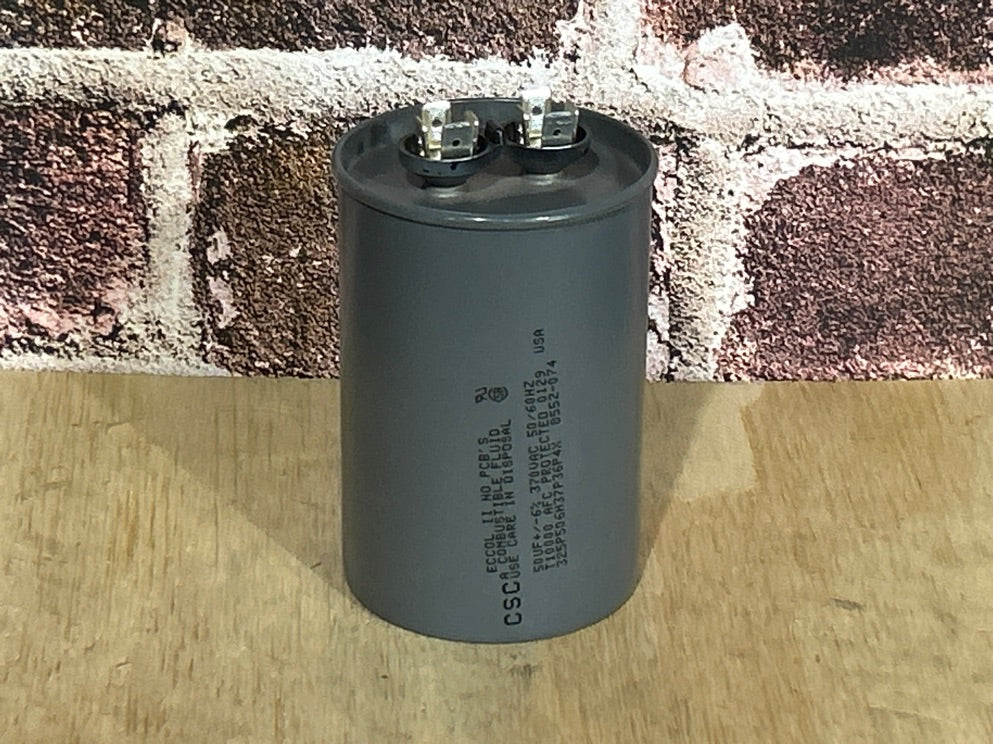370 Vac, 50MFD 50/60 Hz, Round Capacitor