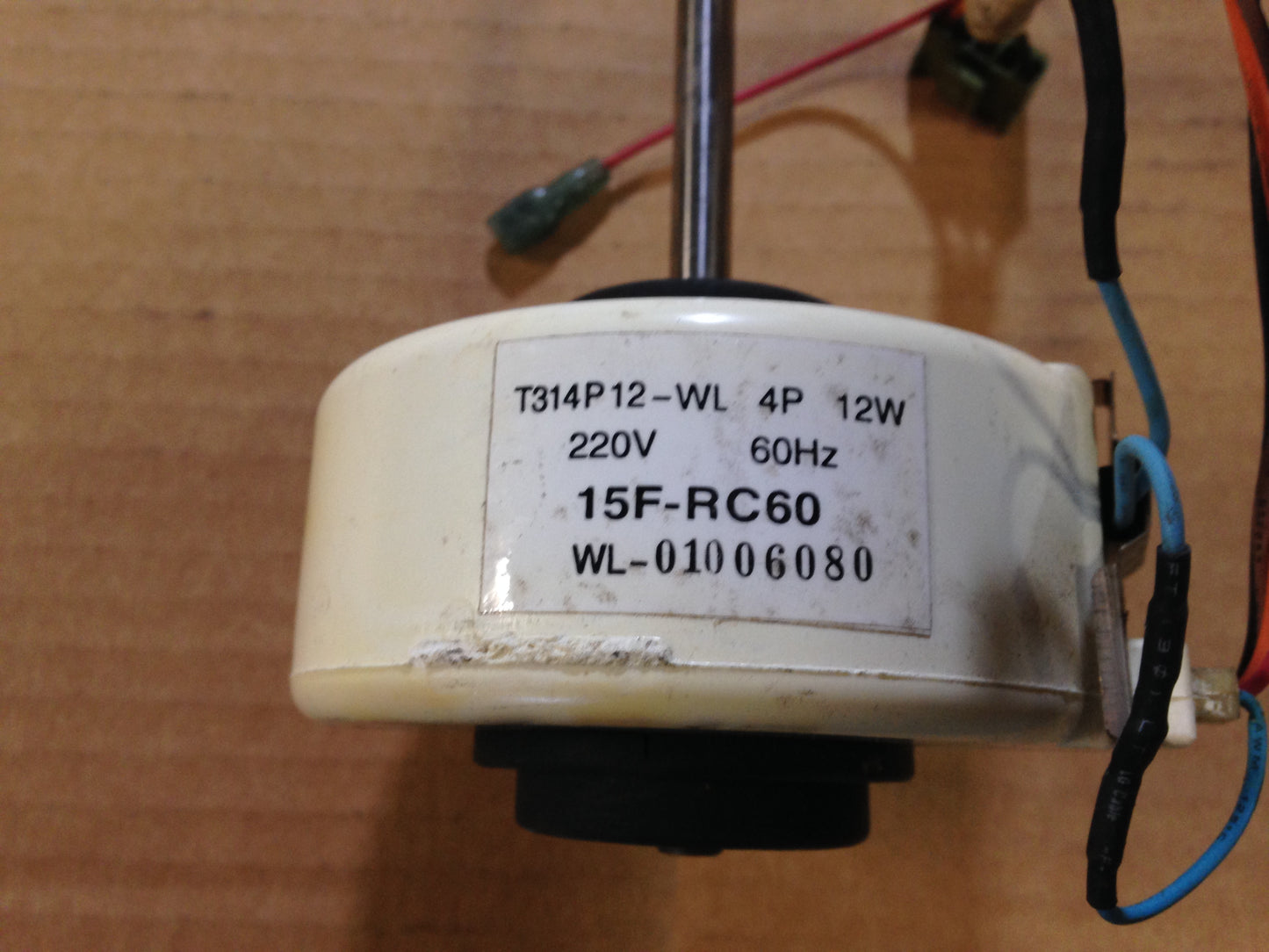 Motor de ventilador, 220 V/60 Hz