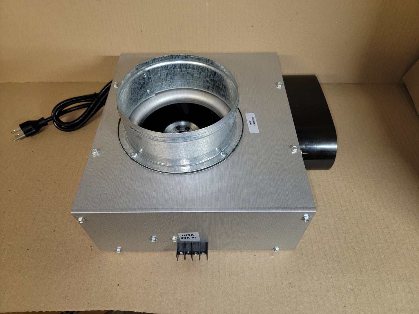 Fresh Air Ventilator With BackDraft Damper And Without Integrated Control