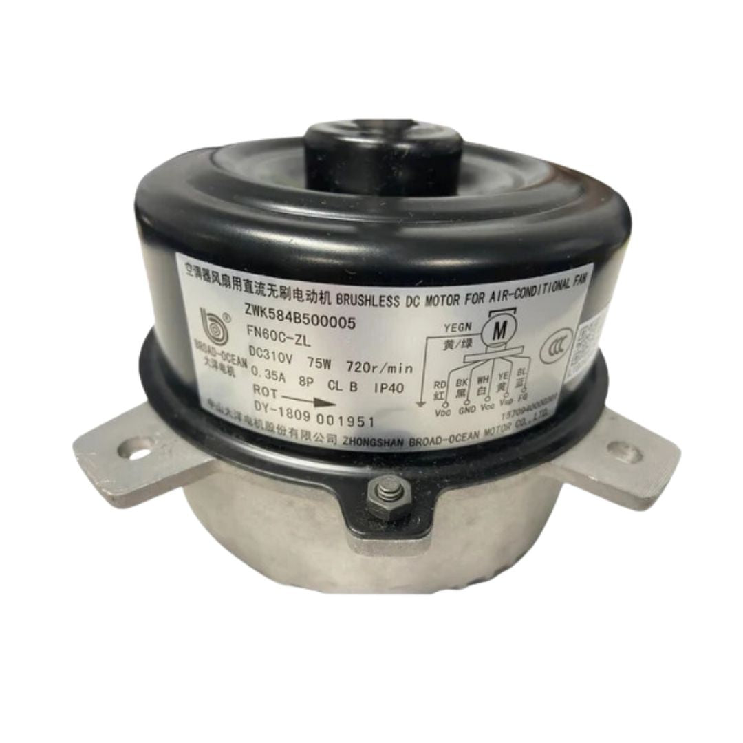 Motor de 75 vatios, 310 V CC, 0,35 A, RPM, 720/1 velocidad