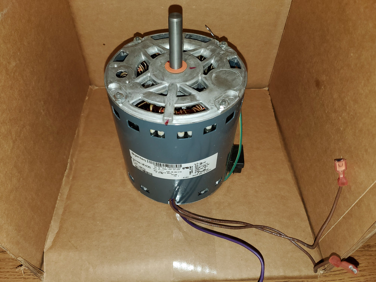 Motor soplador de 1 HP, 115/60/1 RPM, 1007/3 velocidades