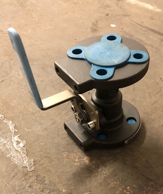 1 Uni-Body Flanged F91 Series Fire-Safe Carbon Steel Class 150 Ball Valve w/Operating Lever