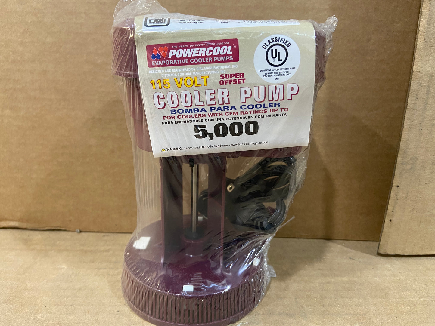 Super Offset Cooler Pump 115 Volt 5,000 CFM