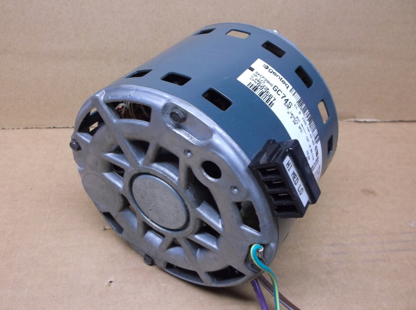1/3 HP Direct Drive Blower Motor; 208-230/60/1, RPM: 1039/3-Speed
