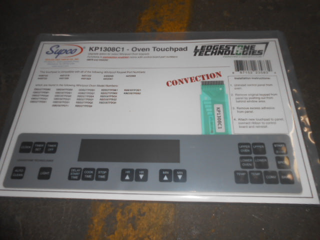 Whirlpool Series Range Touchpad