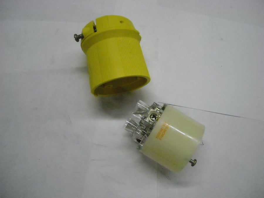 Twist Lock Connector, 3 Pole 4 Wire 20 Amp 125/250 Volt