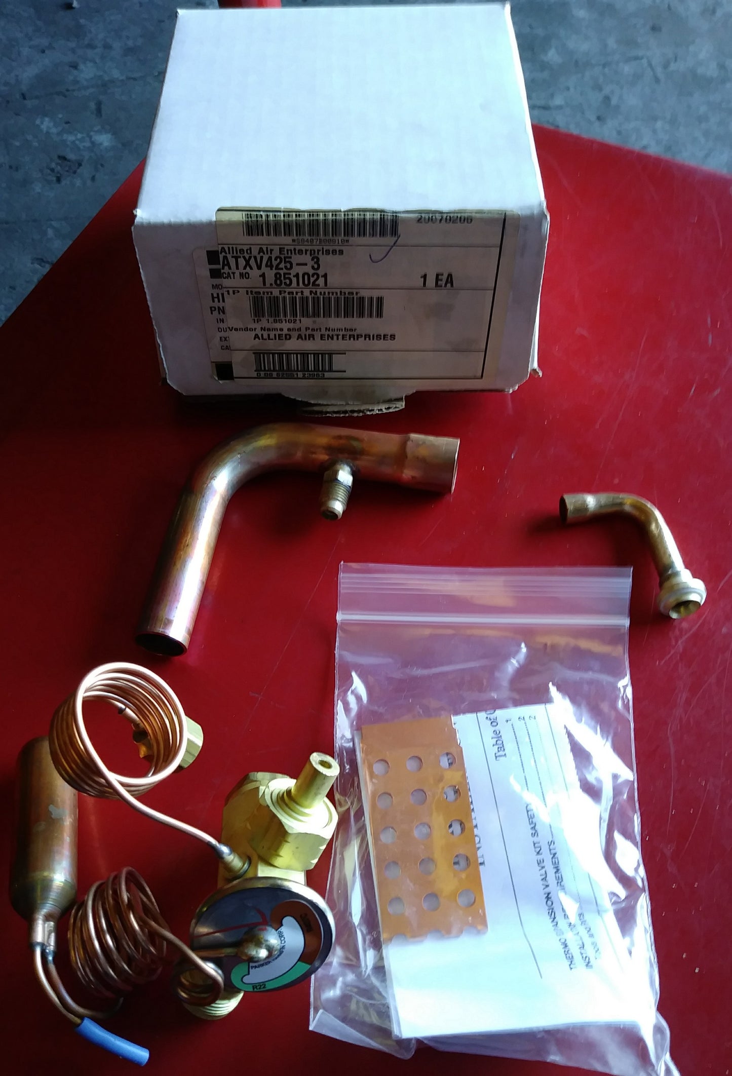 2 Ton Adj TXV Kit w/Internal Check Valve and 1/8" ODF Equalizer Port R22/R407C