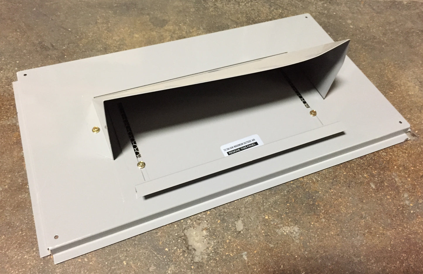 Compuerta de aire exterior manual de 0-25 % utilizada con Pce48-72