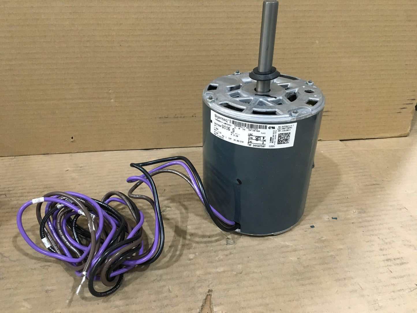 Motor de soplador de accionamiento directo de 1 HP, 380/60/1 RPM, 1115 1 velocidad