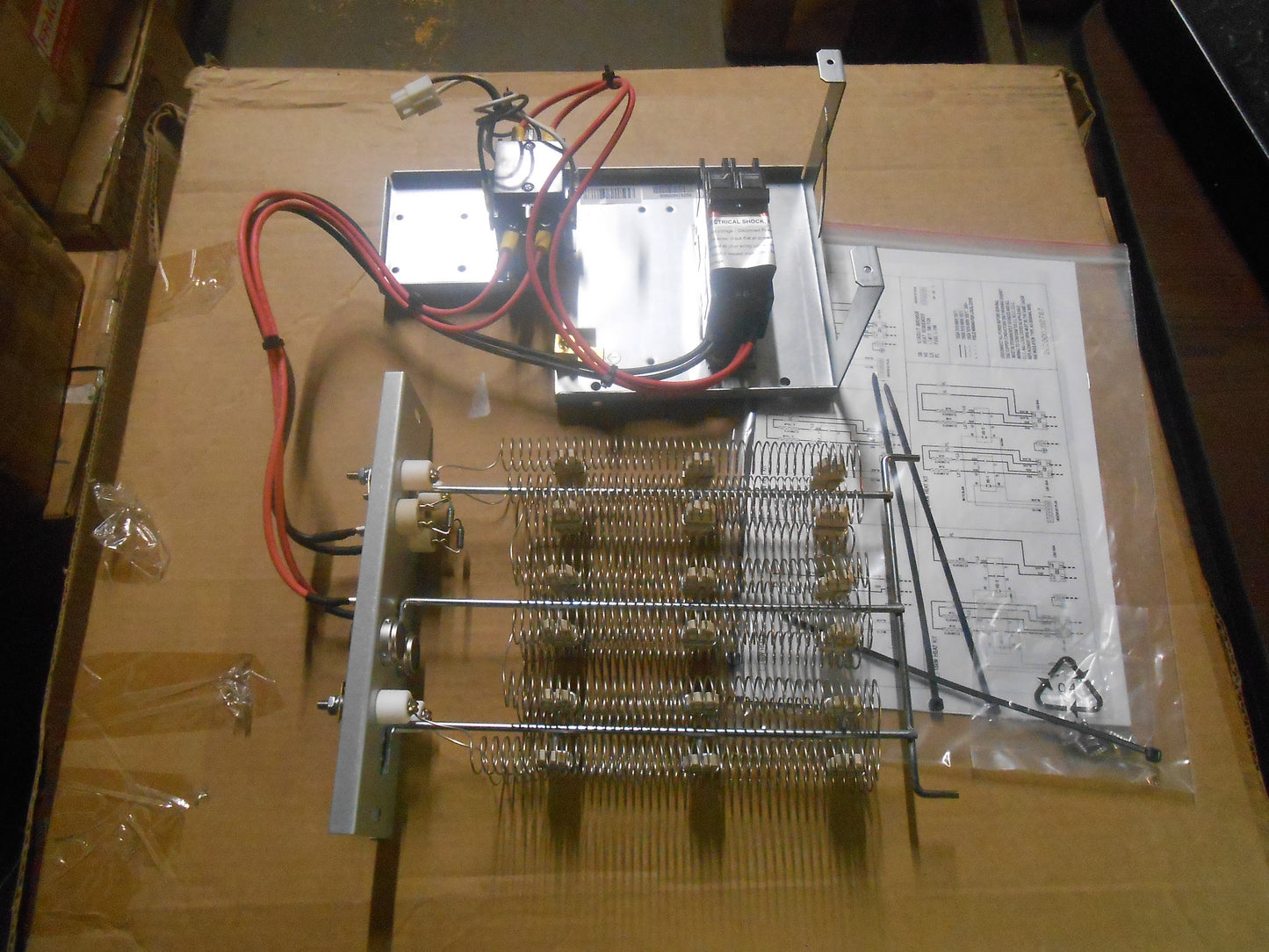 Kit de calefacción eléctrica de 7,5 Kw para unidad compacta de 2 a 5 toneladas con disyuntores, 240/60/1