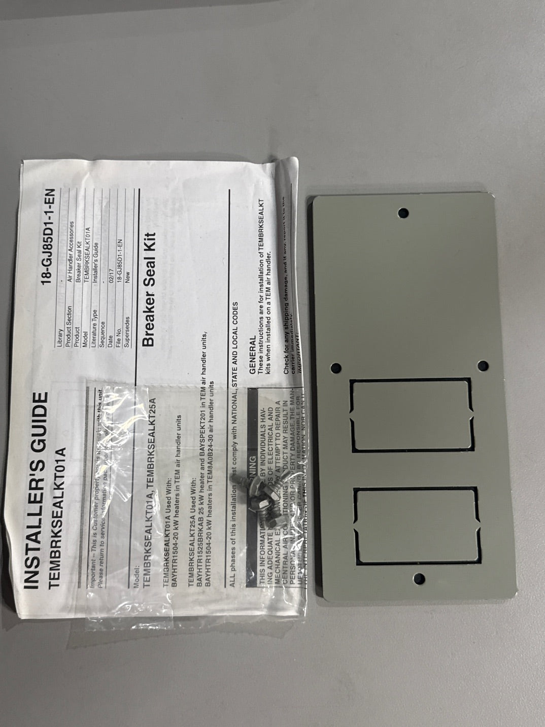 Breaker Seal Kit