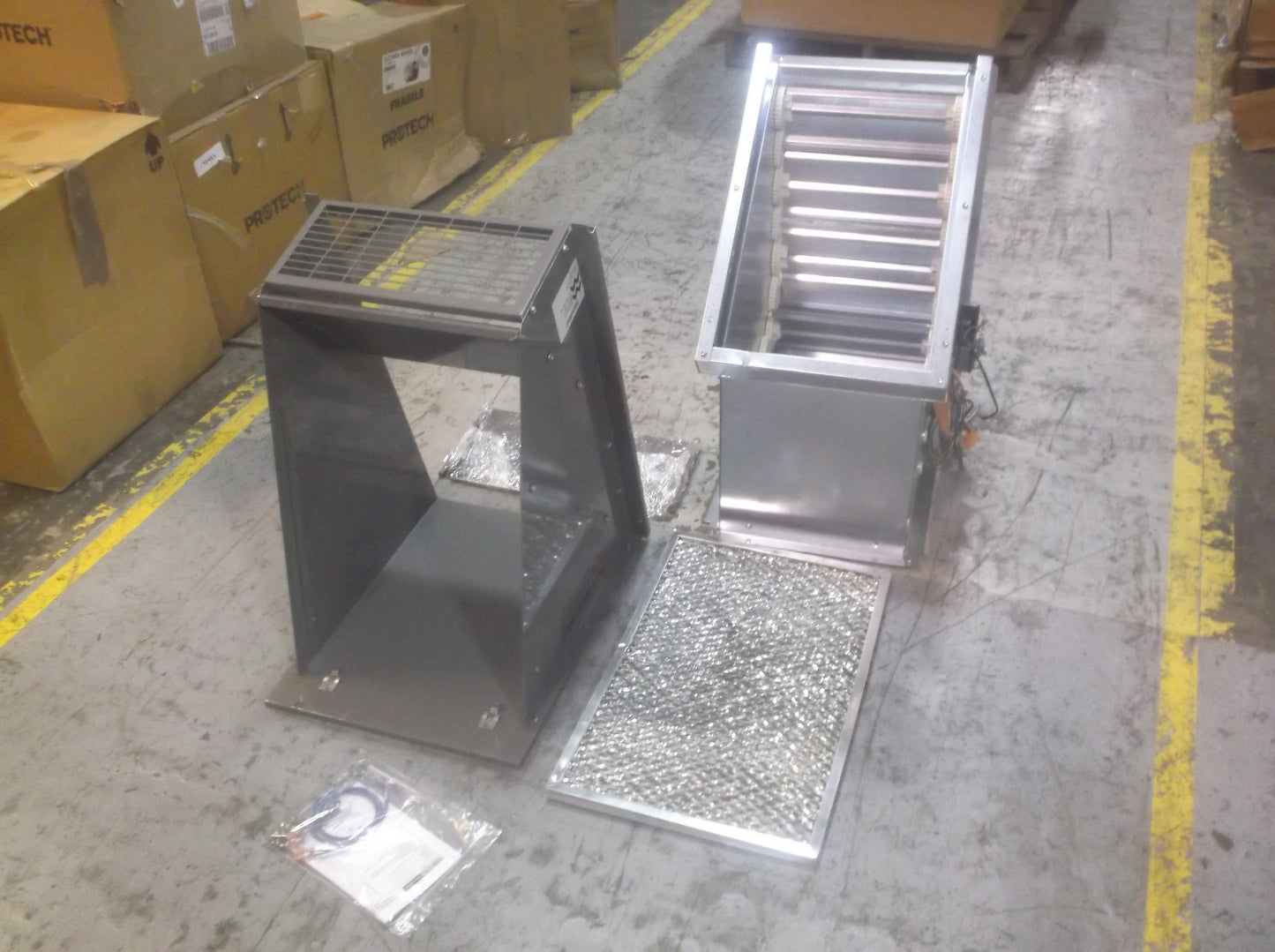 Economizer Down Discharge with Relief Capability