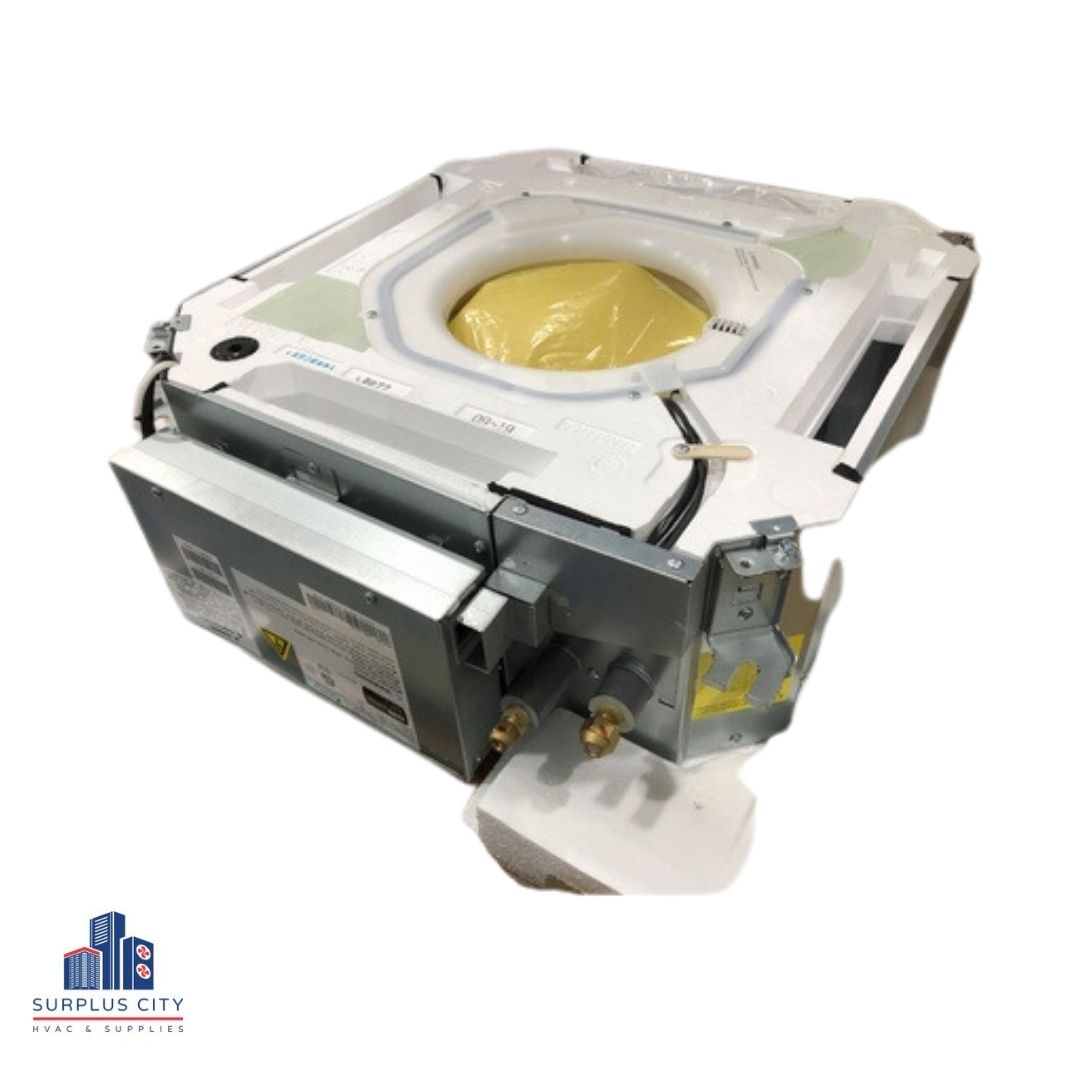 Minisplit multizona sin conductos, 12 000 Btu, aire acondicionado/HP, para interiores, con serpentín tipo casete, 22 SEER, 208-230/60/1 R-410A