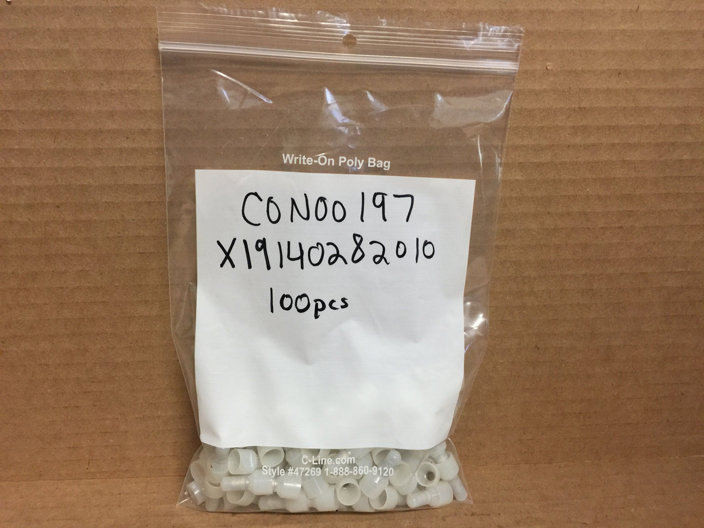 Conector; cable de engarce, se vende en paquetes de 100